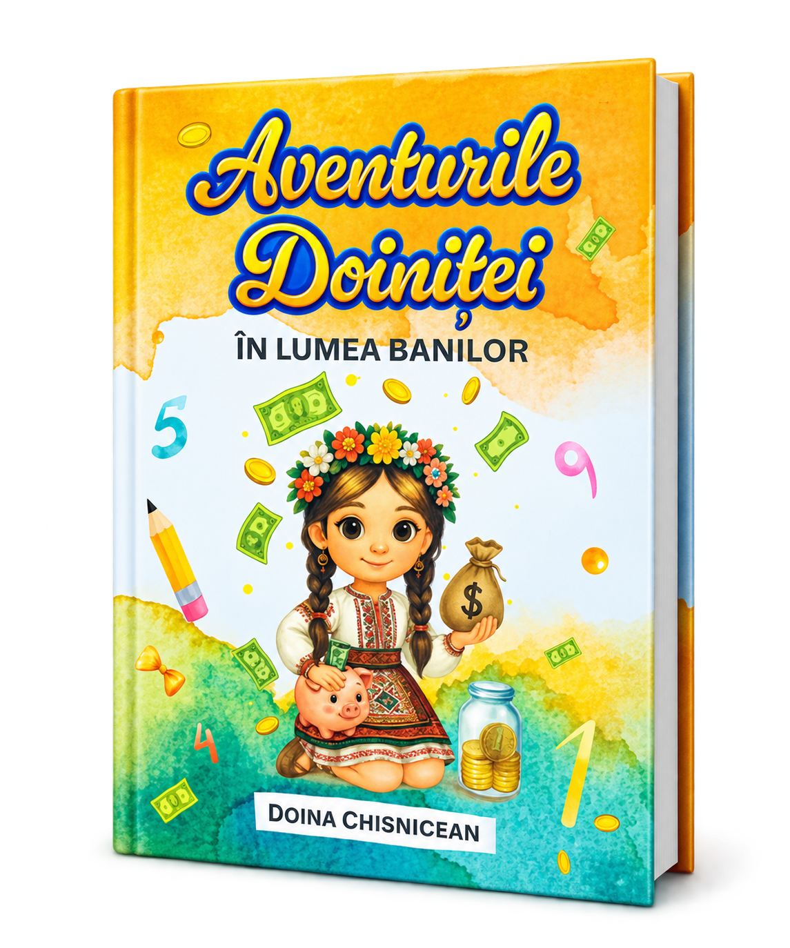 Coperta cărții Aventurile Doiniței în lumea banilor, de Doina Chisnicean